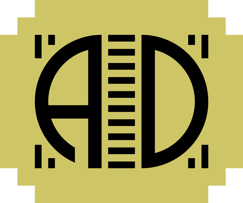 ART DECO LOGO TAMPON Ocre